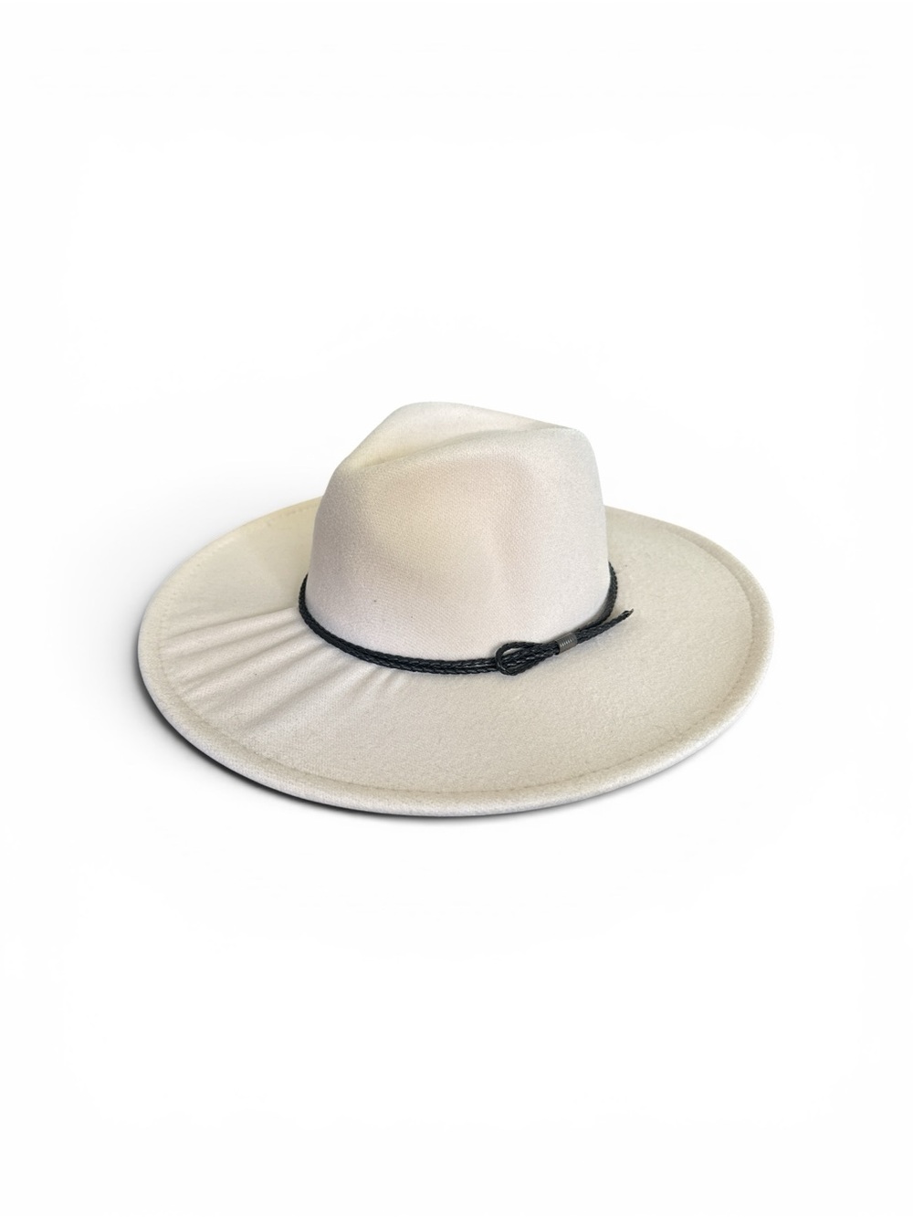 Lulus Ivory Wide Brim Rancher Fedora Hat Boho Western